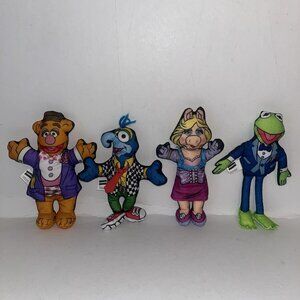 Blockbuster Video Promo Muppet Plush Toys Set of 4 1988 Gonzo Kermit Piggy Fozzy